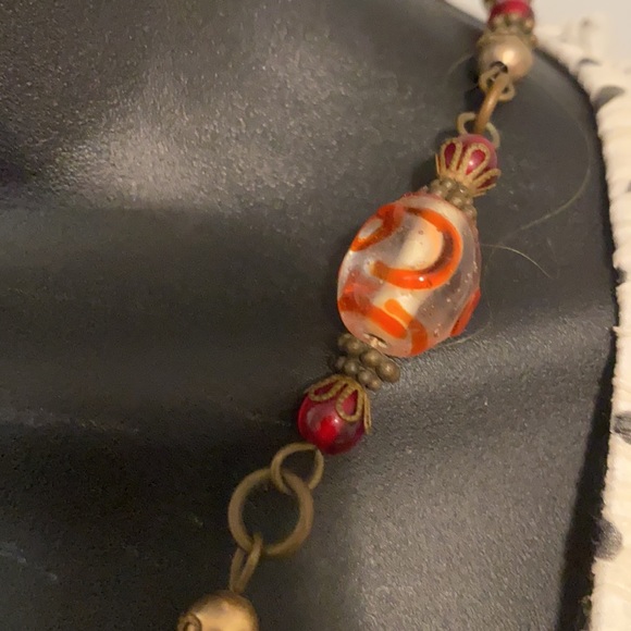 Vintage Valentine Love Beads.   Red and delicate.Unusual rare statement piece 🌹 - Picture 5 of 5
